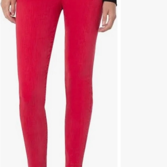 New/no tags Liverpool jeans high rise/skinny/ankle size size-2/26. Bright red! - Picture 2 of 4